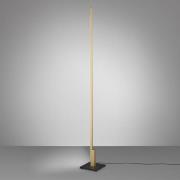 Quitani Talon LED-gulvlampe i eloksert, matt messing