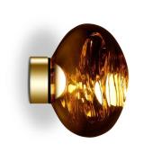 Tom Dixon LED-vegglampe Melt Surface Mini, 30 cm, ravgull