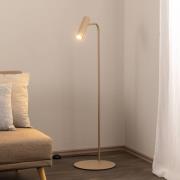 Gulvlampe Axion, beige, høyde 115 cm, stål
