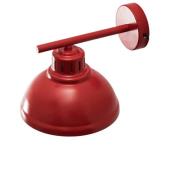 Vegglampe Sven, 1 lyskilde, rød, stål, E27