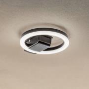 Lindby LED utendørs taklampe Finian, Ø 22 cm, CCT, dimbar