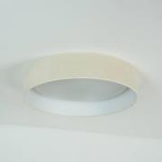 LED-taklampe Plafond, hvit, stoff, Ø 45 cm, dimbar