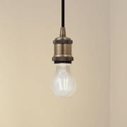 Lindby pendellampe Hattie, messing, Ø 5 cm, metall, E27