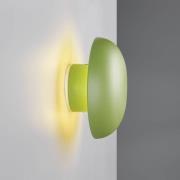 LED-vegglampe Davey, grønn, dimbar, Ø 15,5 cm