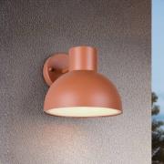 Utendørs vegglampe Elbe, aprikos, trykkstøpt aluminium, E27