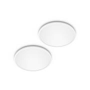Philips LED SuperSlim 2-pak hvit IP44 Ø 25 cm 2700 K