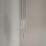 Hengelampe Sopel Lux, 3 lyskilder, rund, svart/sølv, G9