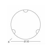Kolarz taklampe Nonna, Ø 50 cm, spredt blomst blå, glass