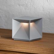 LED-bordlampe med batteri Nutalis, tåke grå, IP54, dimbar