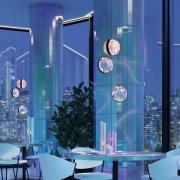 Maytoni LED-hengelampe Misterio, svart/multi, 3 lyskilder