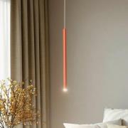 Hengelampe Sopel 1, teglrød, 1 lyskilde, stål, Ø 5 cm