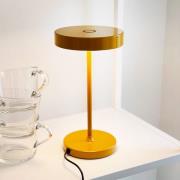 Dyberg Larsen LED-bordlampe Starlight, gul, høyde 26 cm