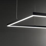 Ideal Lux LED-pendellampe Oracle Slim 70 x 70 cm svart 3000 K