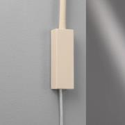 LED-vegglampe Sten, sandfarget, høyde 61 cm Geststyring