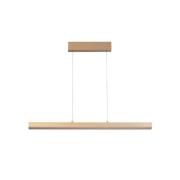 LED-hengelampe Vayana, lengde 190 cm, sandfarget, metall, CCT