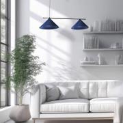 Capital hengelampe, blå, 2 lyskilder, Ø 46 cm, GX53