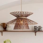 GOOD & MOJO Hengelampe Machu Picchu, brun, Ø 57 cm, bambus