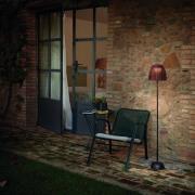 Bover LED-gulvlampe Atticus 114, grafittbrun/brun