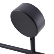 Lindby spotlight Jyla, svart, linse, 4 200 K, 3-lys, GX53