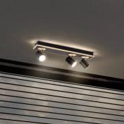 LEDVANCE LED-takspot Mars, 4-lys, 3 spotlights, svart