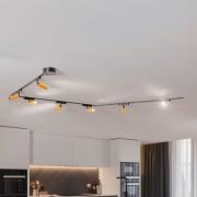 Lumaro skinnesystem, spot, 7 lyskilder, gull, Ø4cm,48V,dimbar