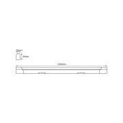 OSRAM LED-lyslist VALUE BATTEN, 153 cm, metall, 4000 K