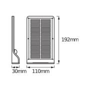 OSRAM LED-solcellelampe for utendørs bruk DOORLED, sølv Sensor IP44