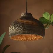 OSRAM hengelampe HAT, brun, Ø 36 cm, bølgepapp, E27