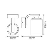 OSRAM utendørs vegglampe ENDURA CLASSIC LANTERN CYLINDER svart