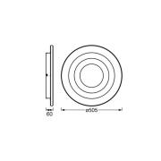 OSRAM LED-taklampe ORBIS SPIRAL LOOP 51 cm hvit Sidelight