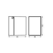 OSRAM utendørs vegglampe ENDURA CLASSIC CUBE svart metall IP44