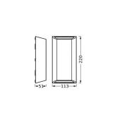 OSRAM utendørs LED-vegglampe ENDURA STYLE IDAR, mørkegrå, IP65