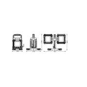 OSRAM LED-arbeidslampe VALUE FLEX, svart, IP65, 2 x 30 W