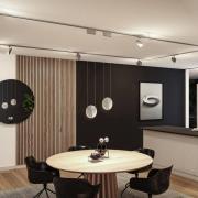 Paulmann URail-pendel Alejandro krom 4.000 K 3-trinns dimbar