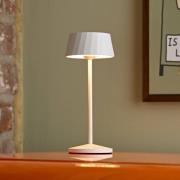 LED-bordlampe med batteri Facetta, sett med 3, hvit, 22 cm, IP44