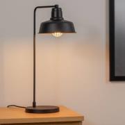 Bordlampe Berceste 181BLACK-ML, svart metall Høyde 55 cm