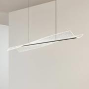 Lucande LED-hengelampe Vellia, svart, lengde 112 cm, CCT