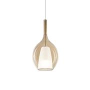 Ideal Lux Pendellampe Kalique 2, ravfarget, Ø 18 cm