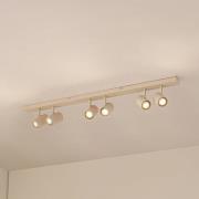 Lindby downlights Kardis, beige, 6 lyskilder, metall, GU10