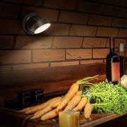 OSRAM LED-batteridrevet vegglampe NIGHTLUX ROUND, svart, touchdim