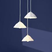 OSRAM hengelampe Decor Lotus Leaf, 3 lyskilder, hvit, papir, E14