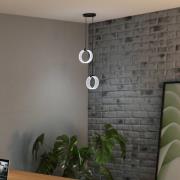 OSRAM LED-hengelampe Decor Circle, 2 lyskilder, CCT, svart