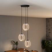 OSRAM LED-hengelampe Decor Circle, 3 lyskilder rund, CCT, svart