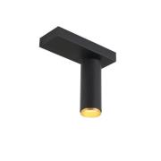 LOOM DESIGN LED-downlight X-Beam, 1 lyskilde, svart