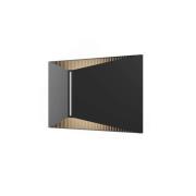 LOOM DESIGN utendørs LED-vegglampe X, svart, IP65, aluminium