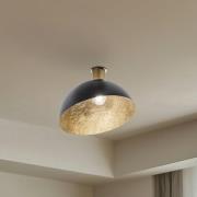 Taklampe Sfera, Ø 35 cm, svart/gull