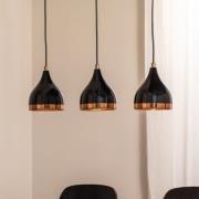 Hengelampe Yildo, lengde 65 cm, svart/kobber, metall