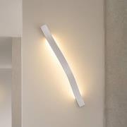 Lindby LED-vegglampe Alvon, sølv, høyde 50 cm, metall