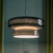 MARSET LED-hengelampe Bohemia, Triac, røykgrå
