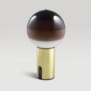 MARSET batteridrevet bordlampe Dipping Light, brun/messing, dimbar